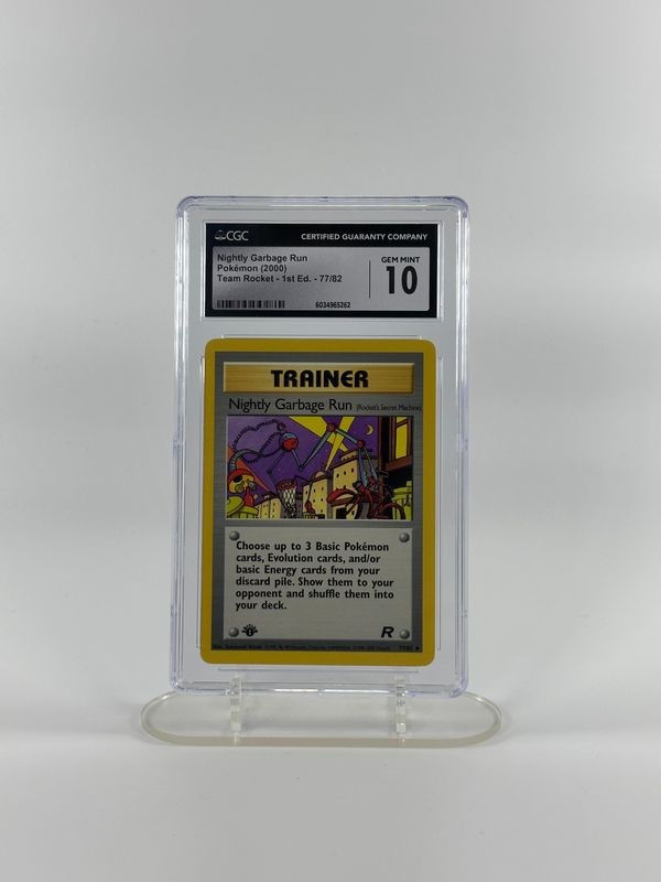 Nighlty Garbage Run 1ED (Team Rocket) CGC 10