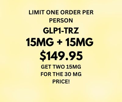 GLP1 15mg X 2 FOR 3Omg Price!