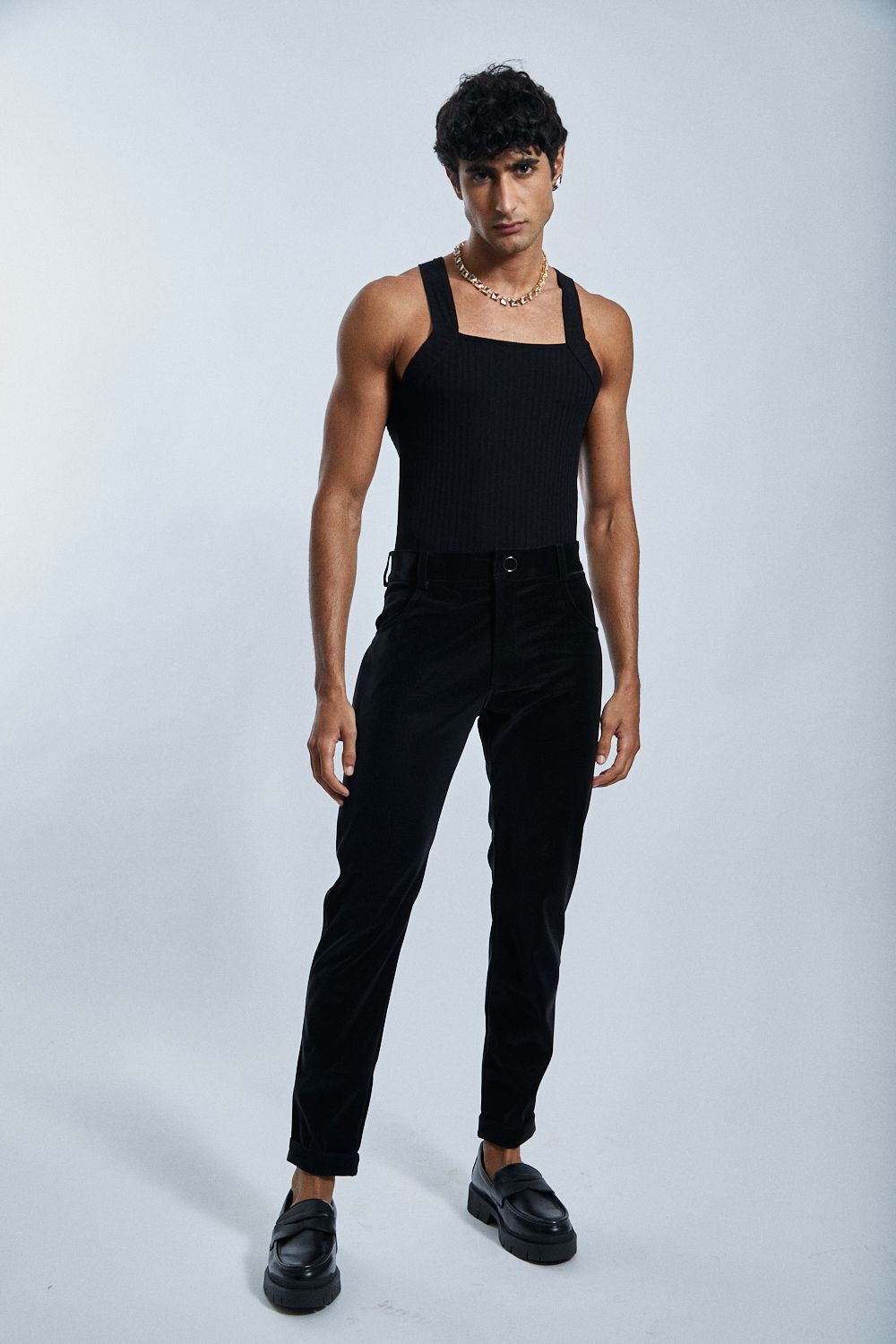 Nyx Velvet Leather Pants