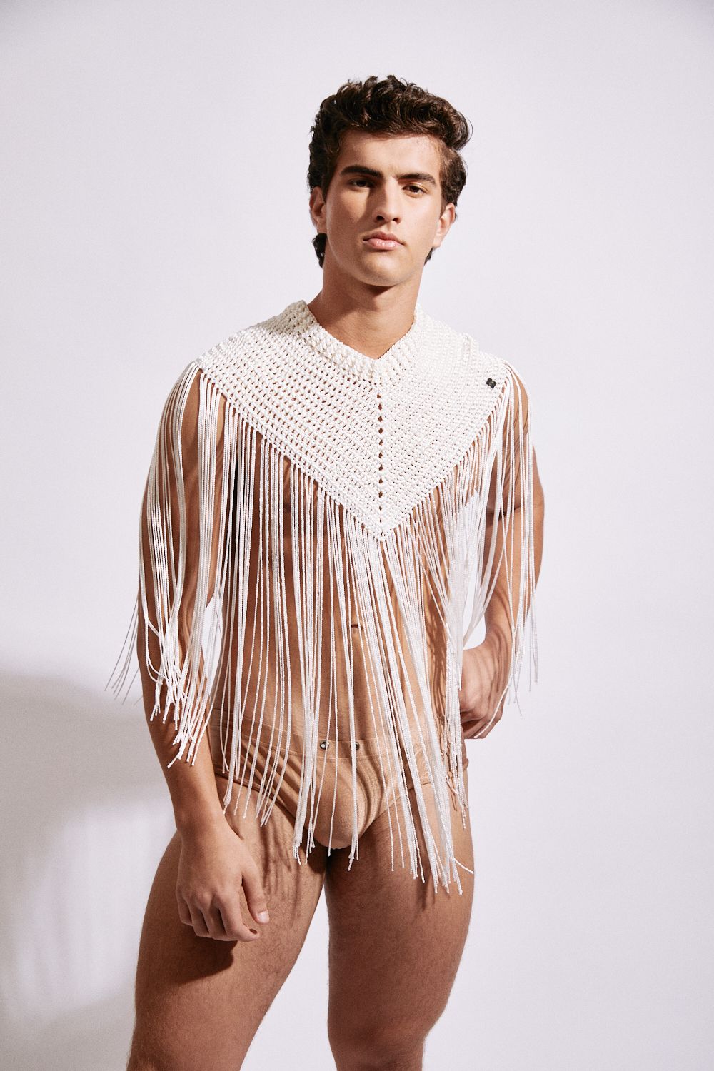 Hand Crochet Top with Fringe