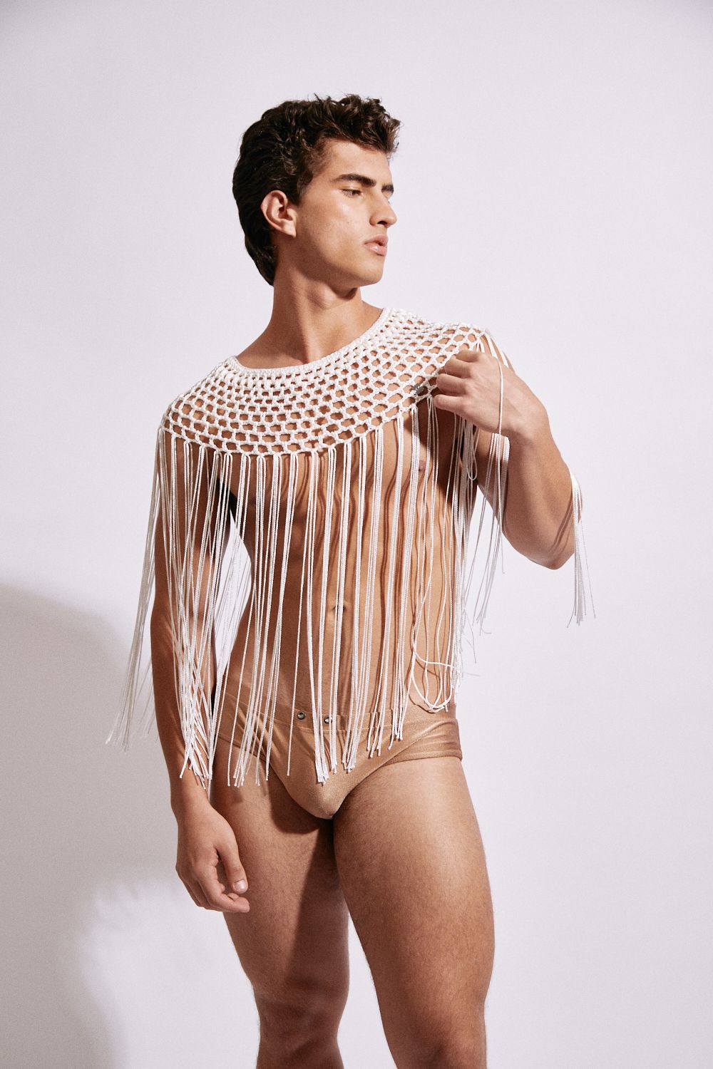 Crochet Beehive Top with Fringes