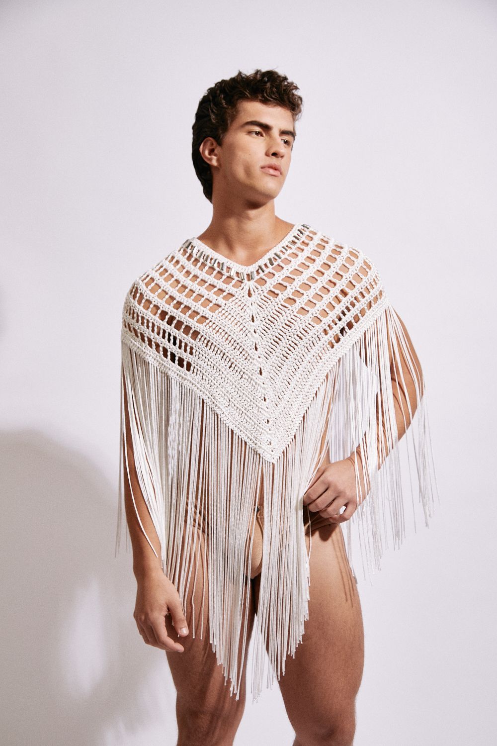 Embroidered Crochet Maxi Top