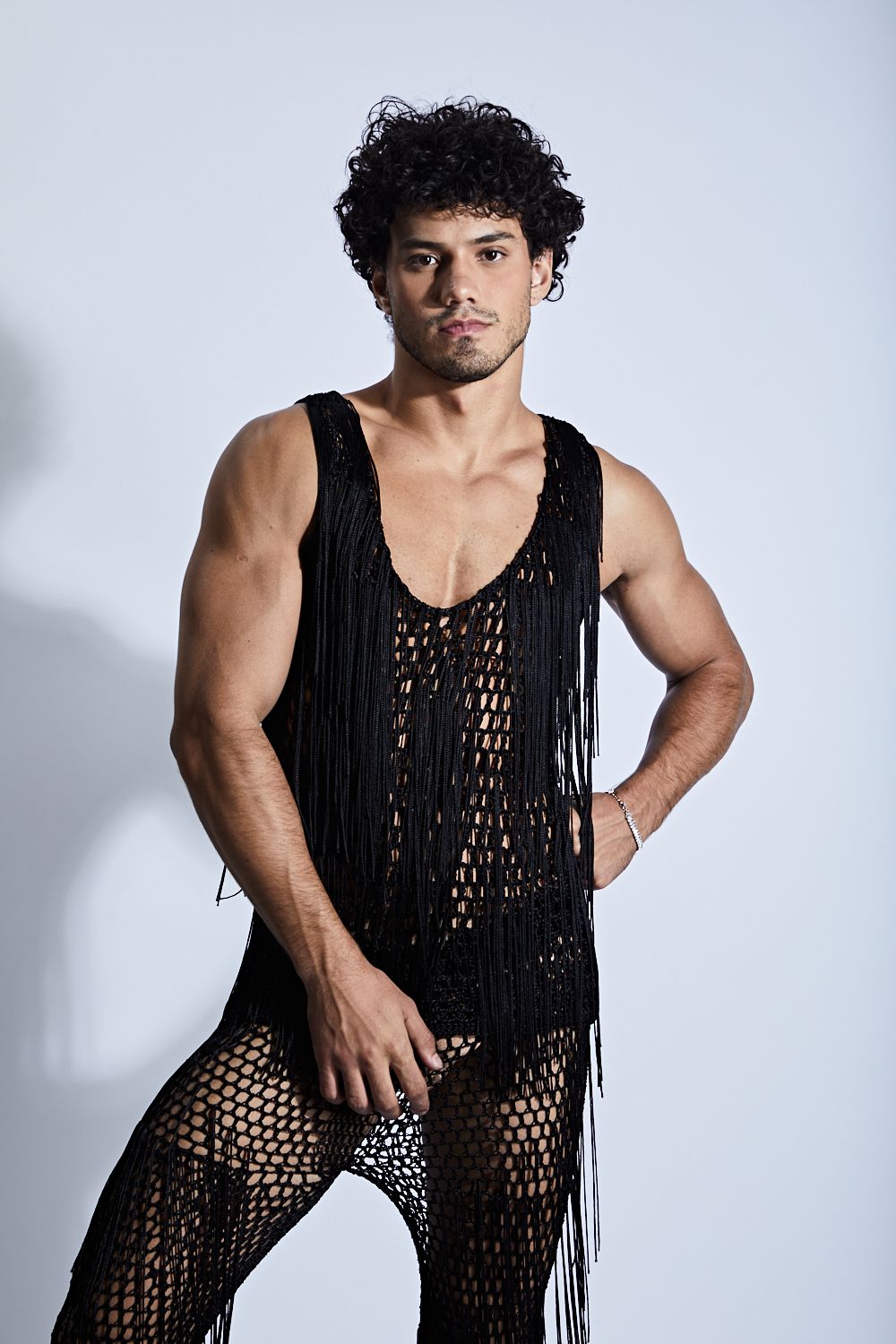 Crochet Tank Top with Fringes