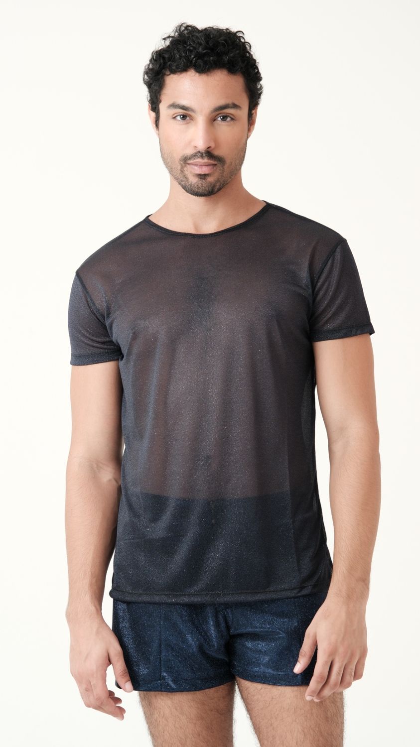 Glitter tulle T-shirt