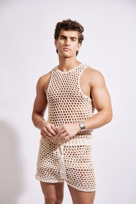 Honeycomb Crochet Tank