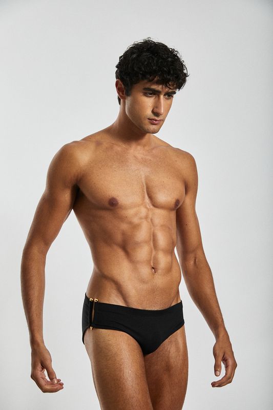 Gold Spikes Swim Brief