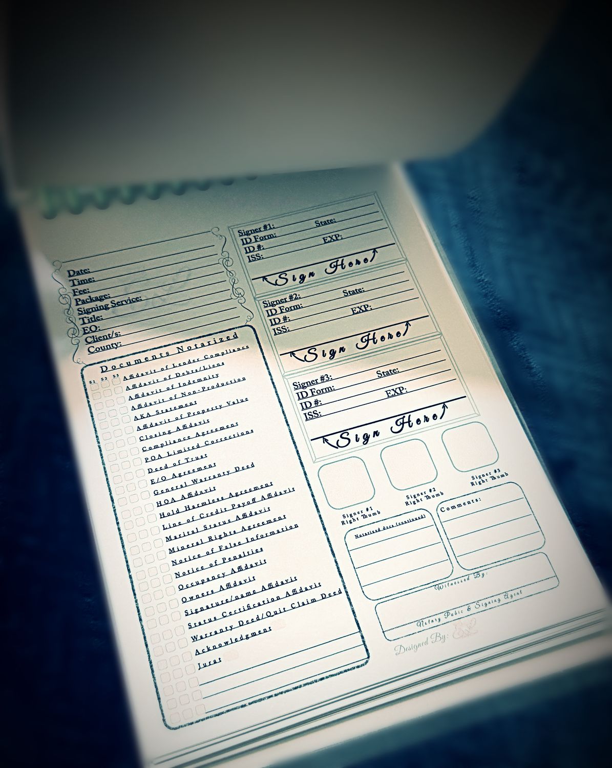 Signing Agent Journal