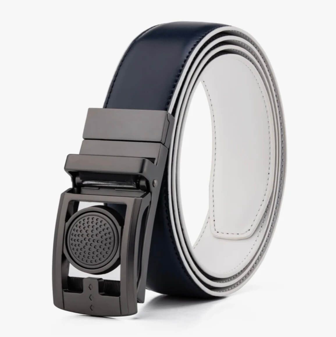 Navy and White Parfit Golf Belt
