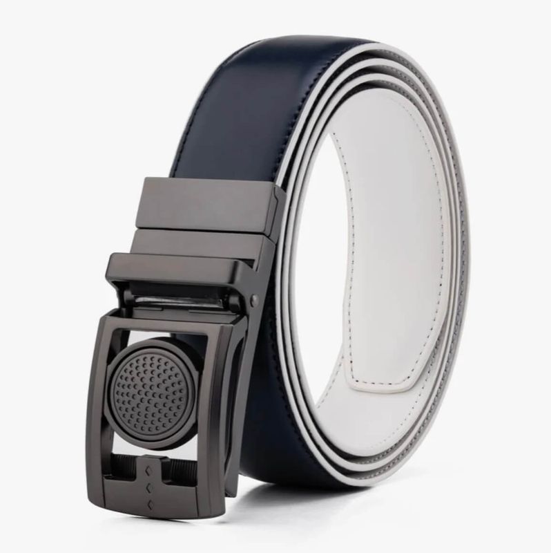 Navy and White Parfit Golf Belt