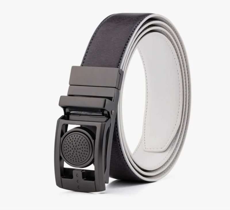 Black and White Parfit Golf Belt