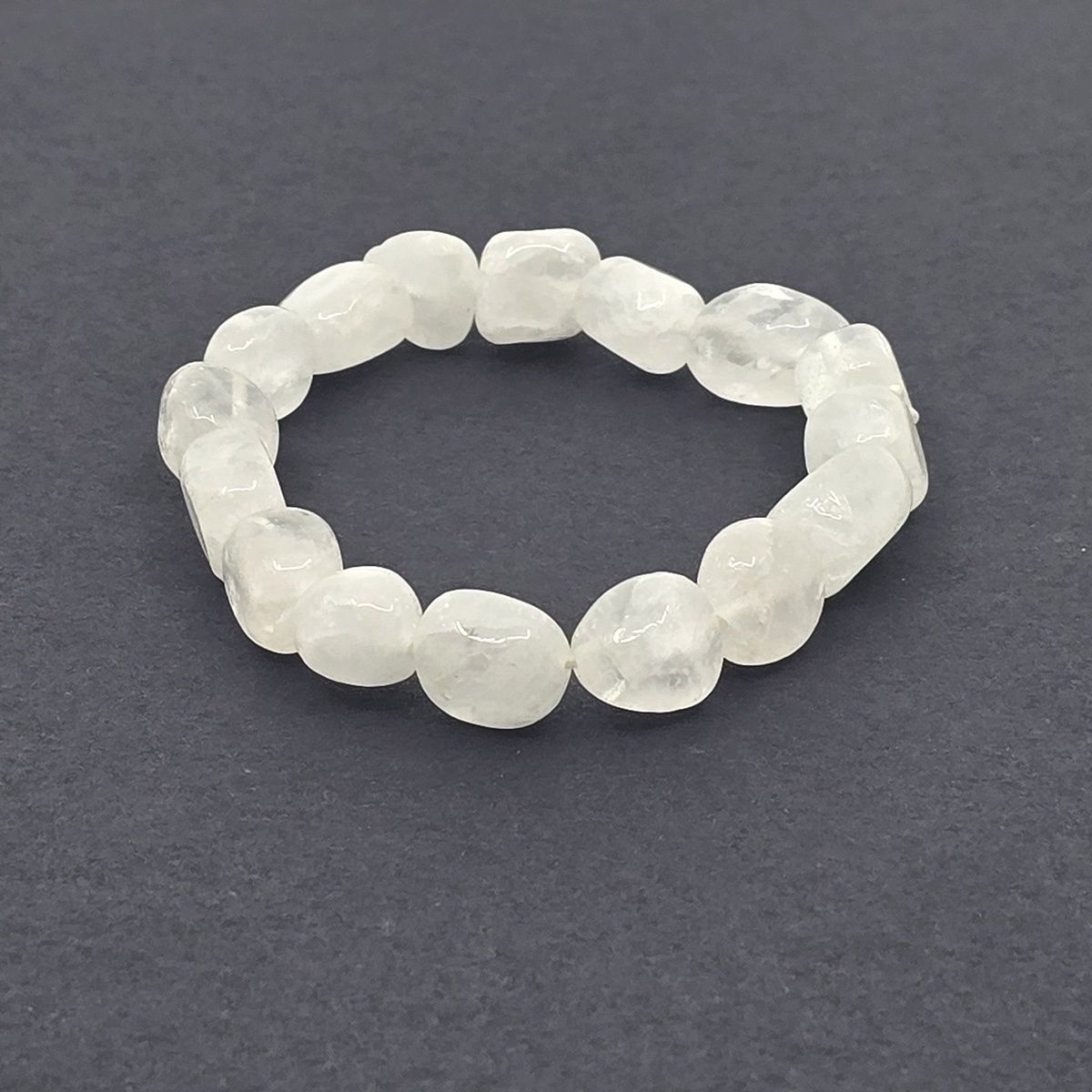 Tumbled Bracelet, Clear Quartz