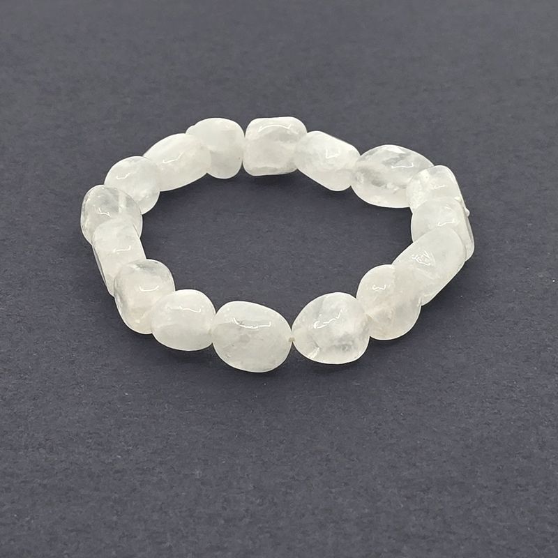 Tumbled Bracelet, Clear Quartz