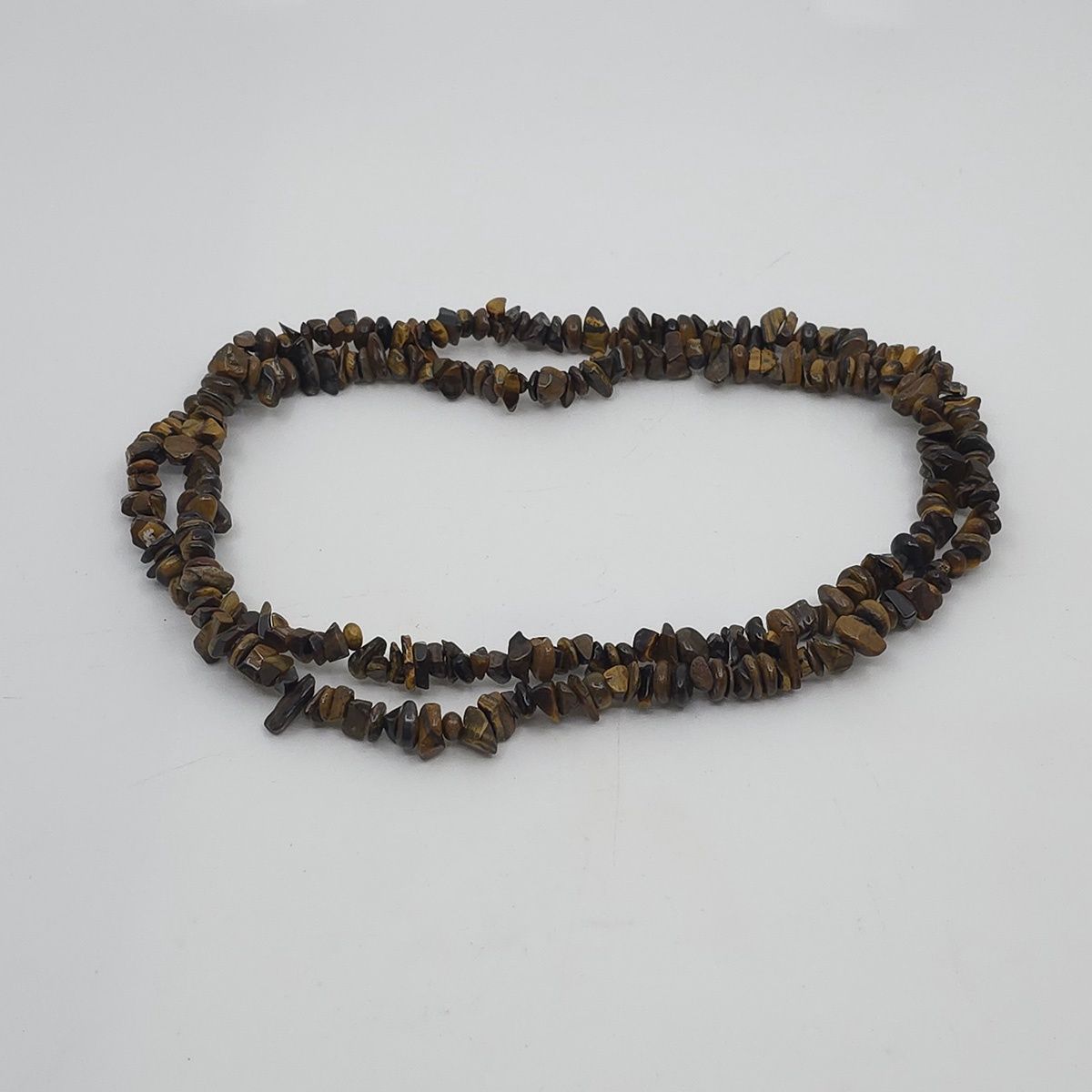 Chip Necklace, Tiger&#39;s Eye, Gold