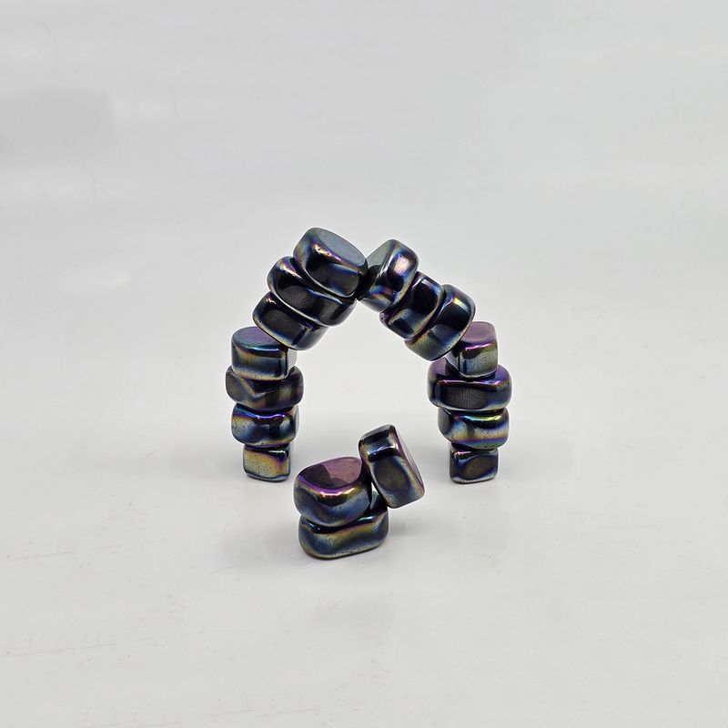 Hematite, Magnetic, Rainbow, Tumbled