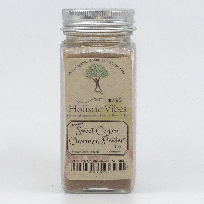 Organic Cinnamon, Sweet Ceylon, Powder