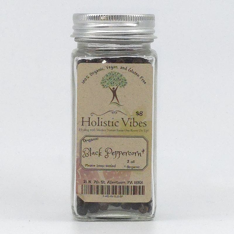 Organic Peppercorn, Black, Whole