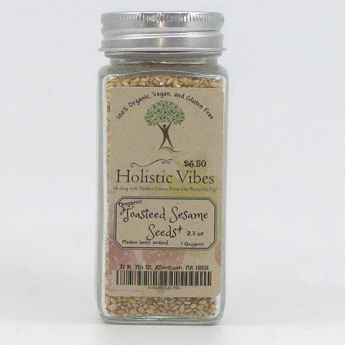 Organic Sesame Seeds, White, Toasted