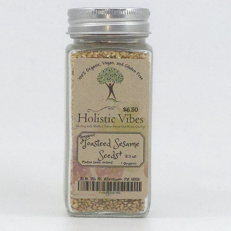 Organic Sesame Seeds, White, Toasted