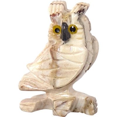 Spirit Animal 1.25-Inch, Owl, Dolomite