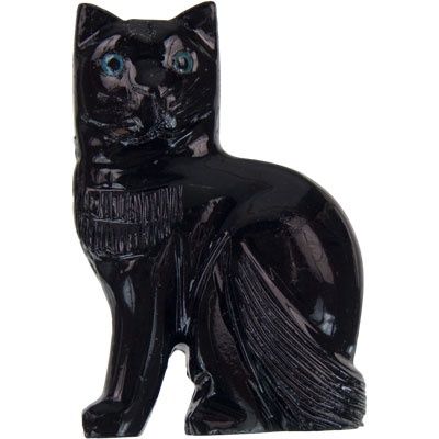 Spirit Animal 1.25-Inch, Cat, Black Onyx