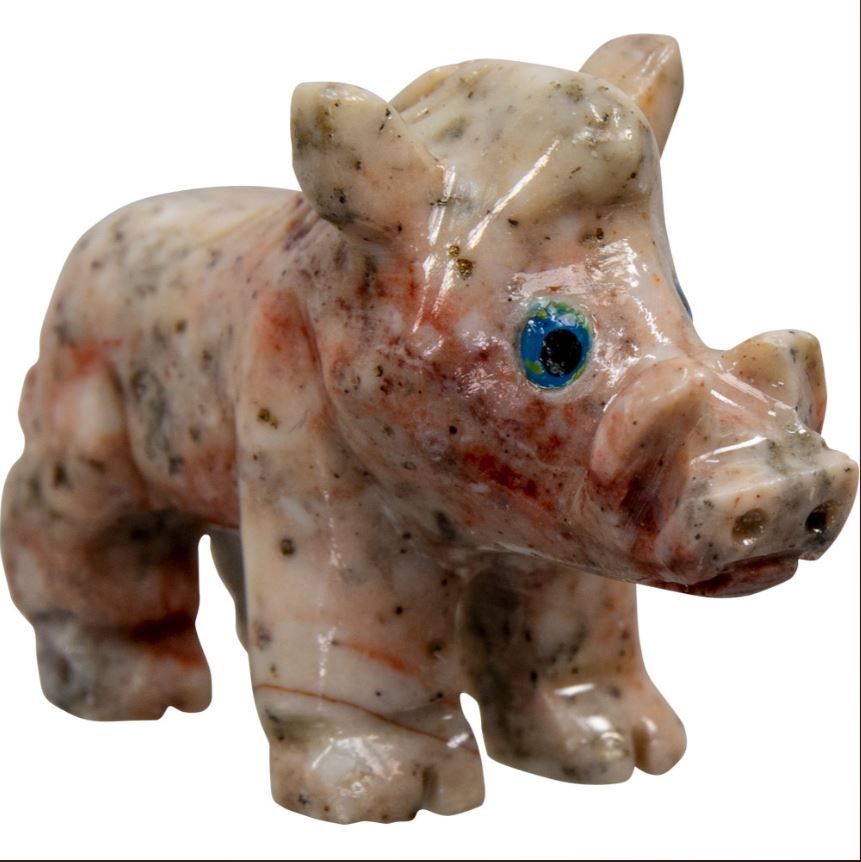 Spirit Animal 1.25-Inch, Wild Boar, Dolomite