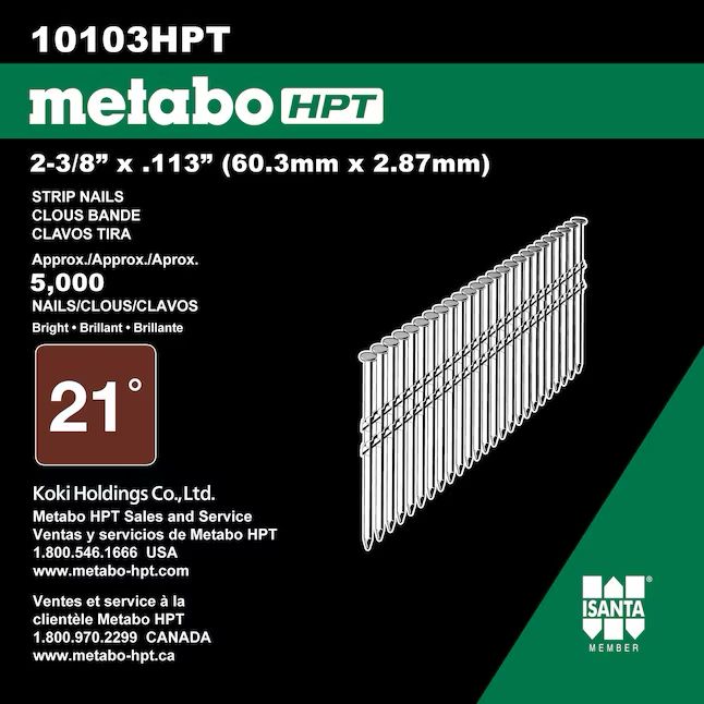 Metabo 2-3/8-in x  0.113 21 Degree  Ring Shank Galvanized Framing Nails