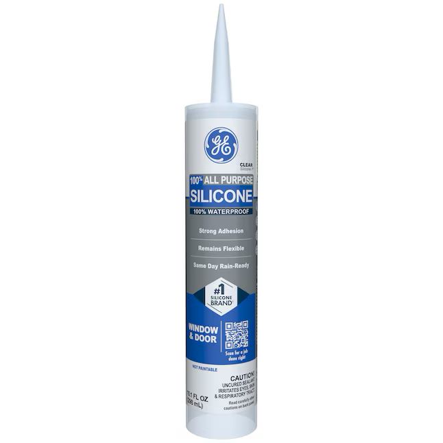 GE All Purpose Clear Silicone Caulk 10.1-oz.