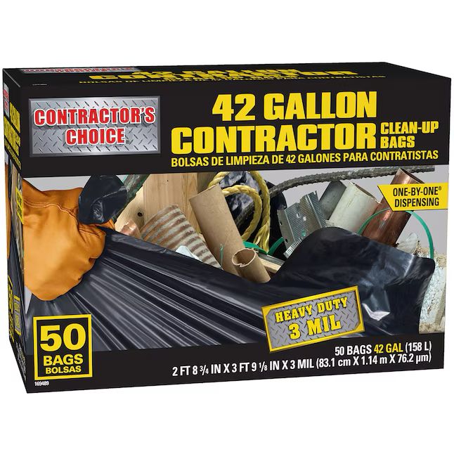 42-Gallon Contractor Clean-Up Bags, 50 count