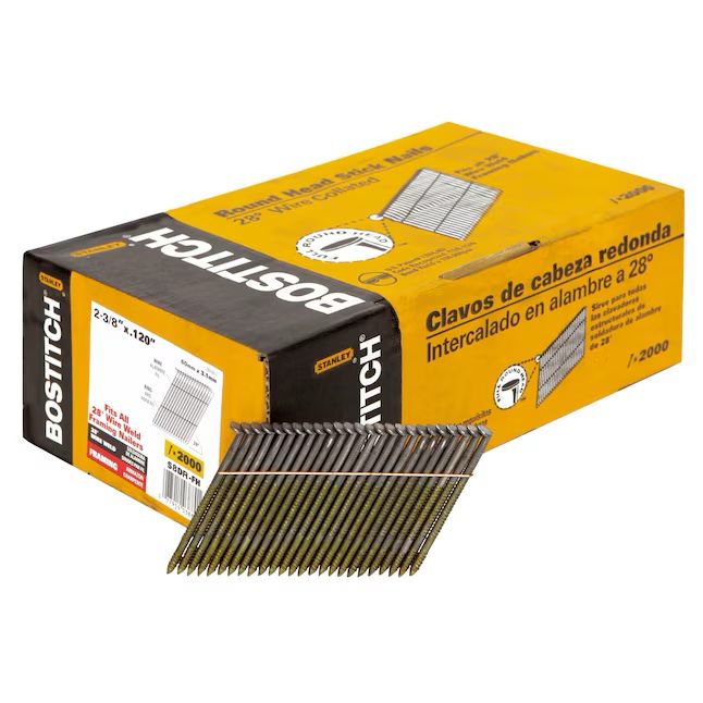 Bostitch Framing Nails 2-3/8-in x 0.12-in 28 -Degree Smooth Shank ( 2000 -Qty