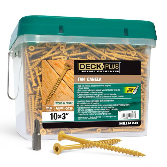 Deck Plus #10 x 3-in Screws 25 lb. (1,550 count)