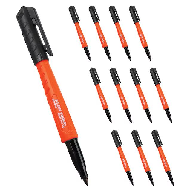 Klein Tools Fine Tip Permanent Marker (12 Pack)