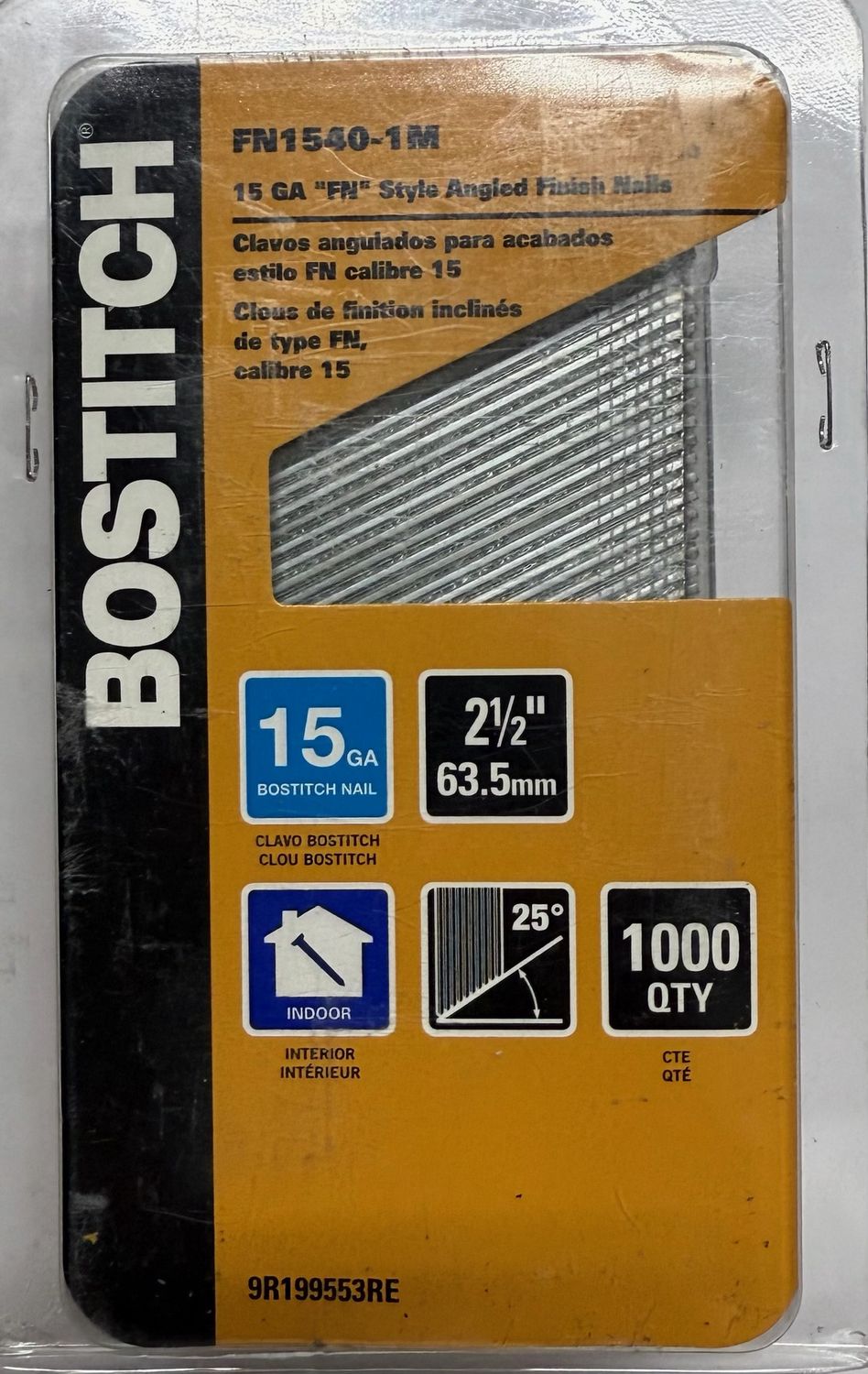 Bostitch 2-1/2-in 15 -Gauge Angled Finish nails