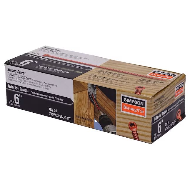 Simpson 0.155 x 6in SDWC Truss Screw ( 50 -Per Box )