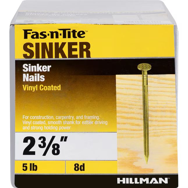 Fas-n-Tite 8d 2-3/8-in Sinker Nails ( 5 lb box)