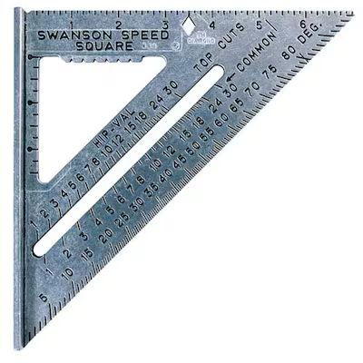 Swanson 7in Speed Square W/Black Markings