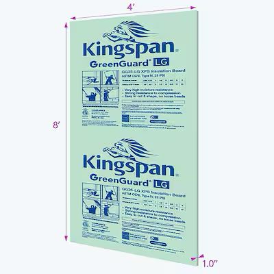 Kingspan 1x4x8-ft Unfaced Foam Board Insulation