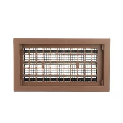 Brown Air Vent 17.5-in x 9.5-in Plastic Foundation Vent
