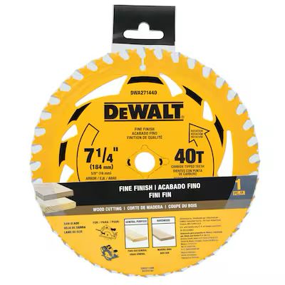 DEWALT 7-1/4-in 40 -Tooth Circular saw blade