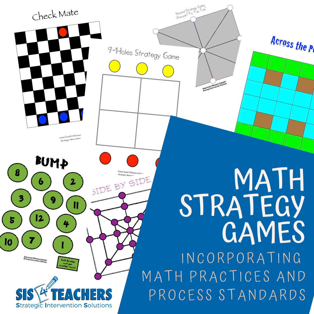Math Strategy Games: Incorporating Math Practices and Process Standards
