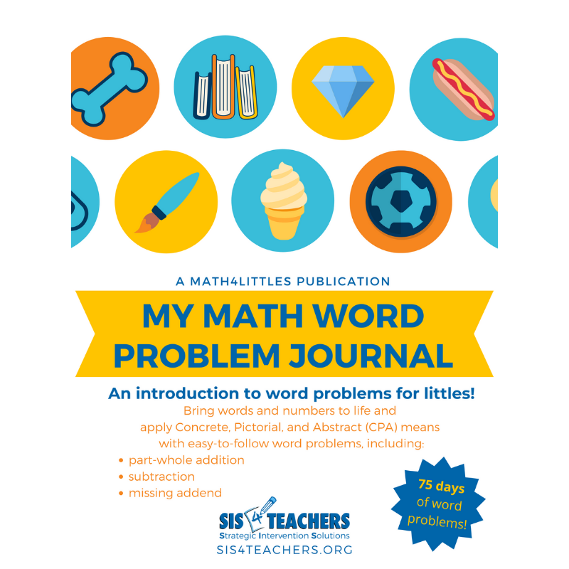 My Math Word Problem Journal - Kindergarten