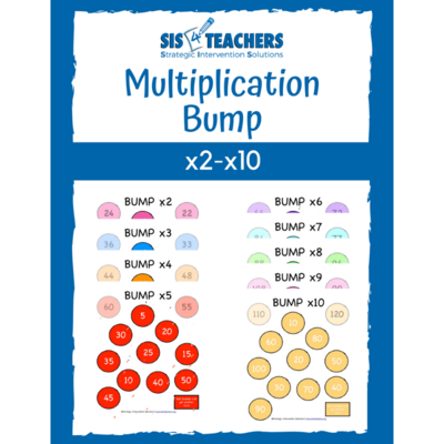 Bump Multiplication Game Board and Rules