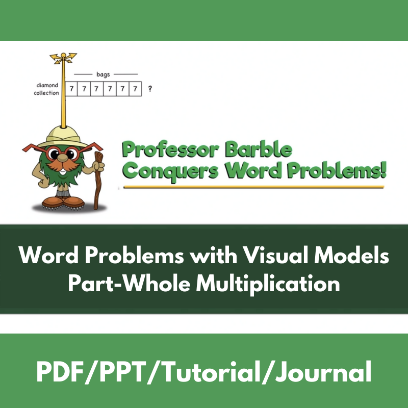 Word Problems with Visual Models: Part-Whole Multiplication
