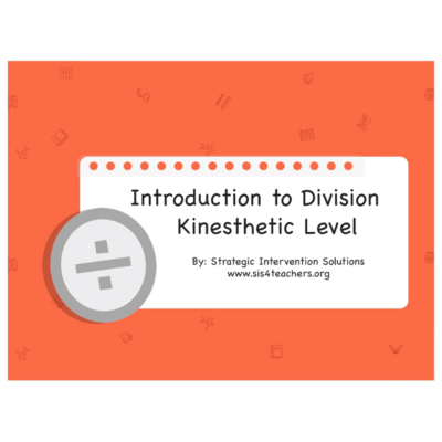 Introduction to Division: Concrete Level