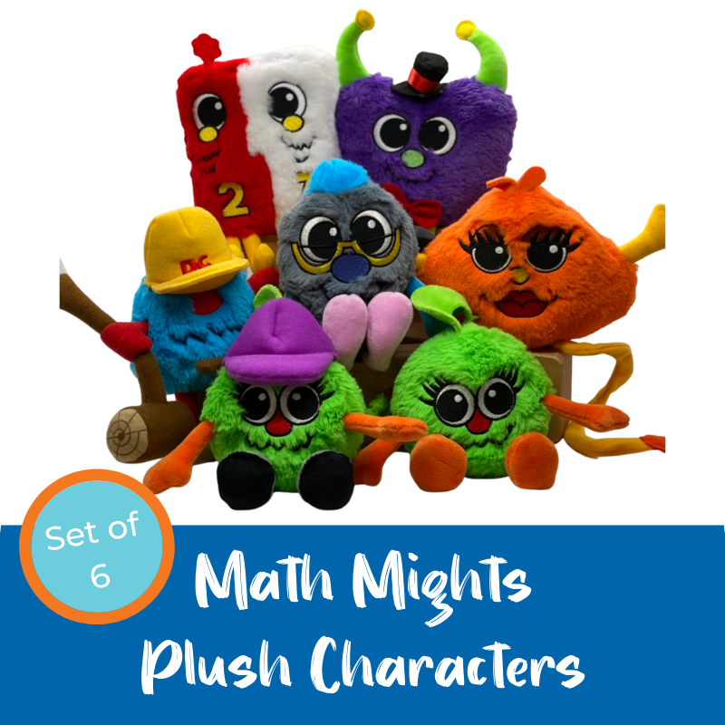 Math Mights Plush Characters (set of 6)
