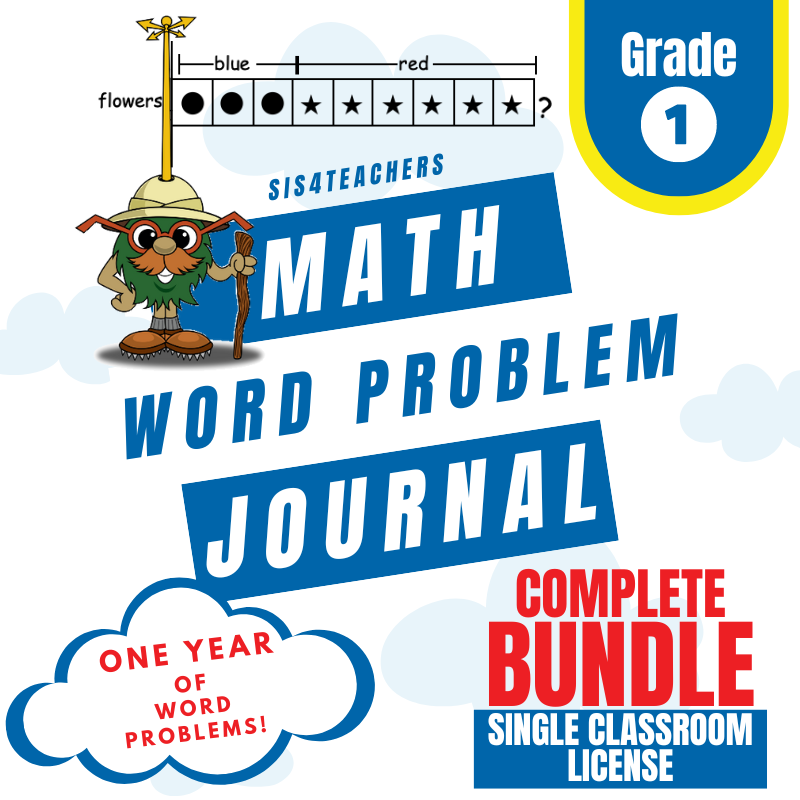 Math Word Problem Journal - 1st Grade
