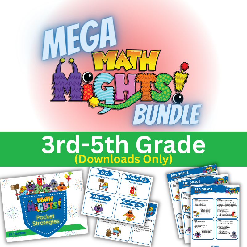 Mega Math Mights Digital Bundle: 3rd-5th Grade