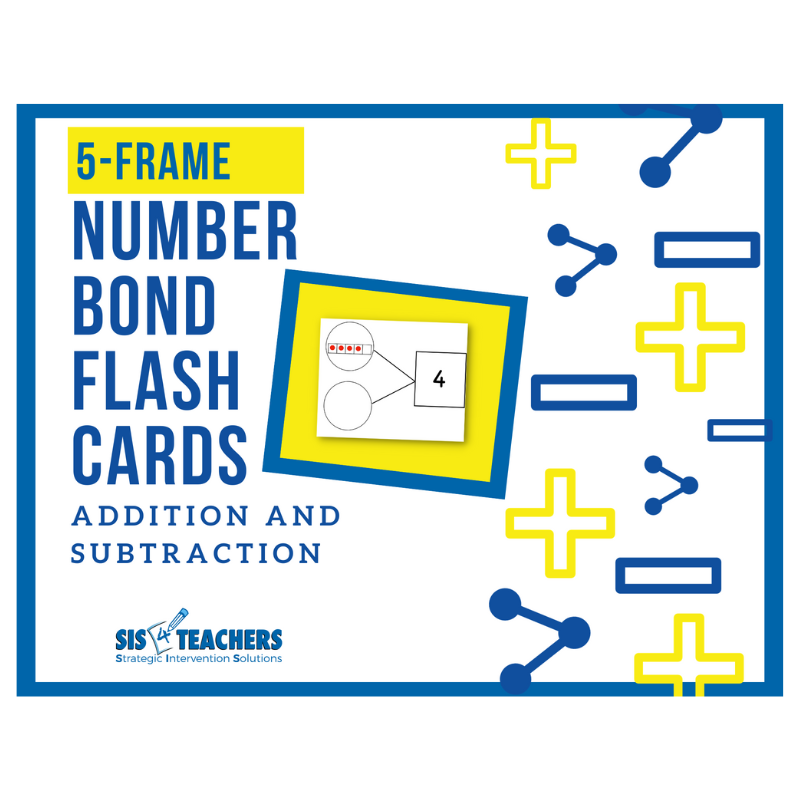 Number Bond Cards - 5-Frame: Addition/Subtraction