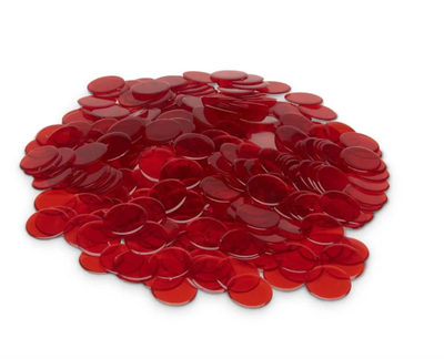 Bingo Counters-Red
