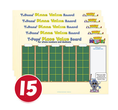 T-Pops&#39; Place Value Mats (set of 15)