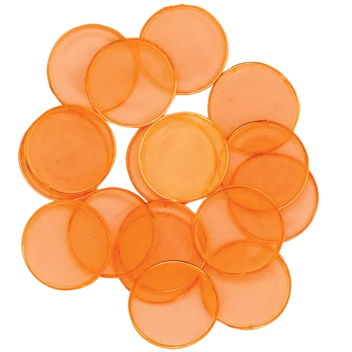 Bingo Counters-Orange